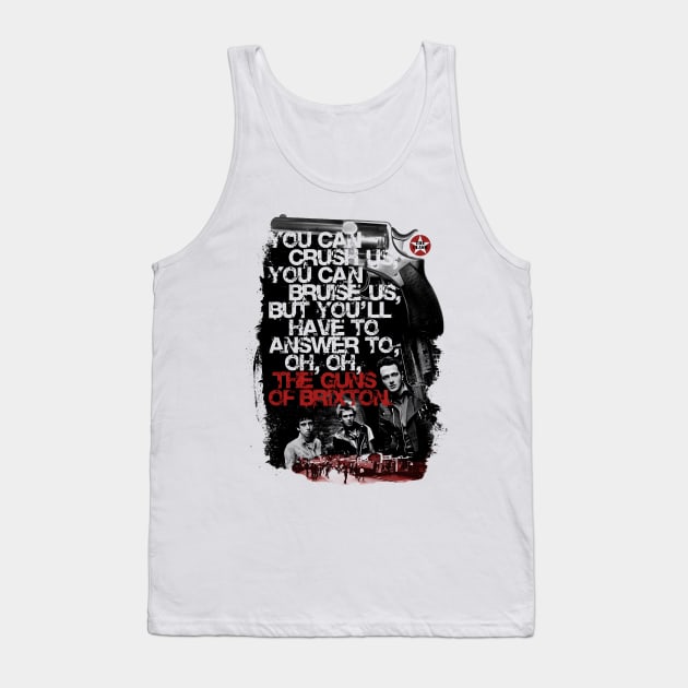 THE CLASH - VITNAGE TYPOGRAPHY Tank Top by bartknnth